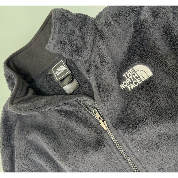 The North Face Osito Jacket Women's Medium M Fleece Black Full Zip Fuzzy Sherpa - Picture 3 of 7